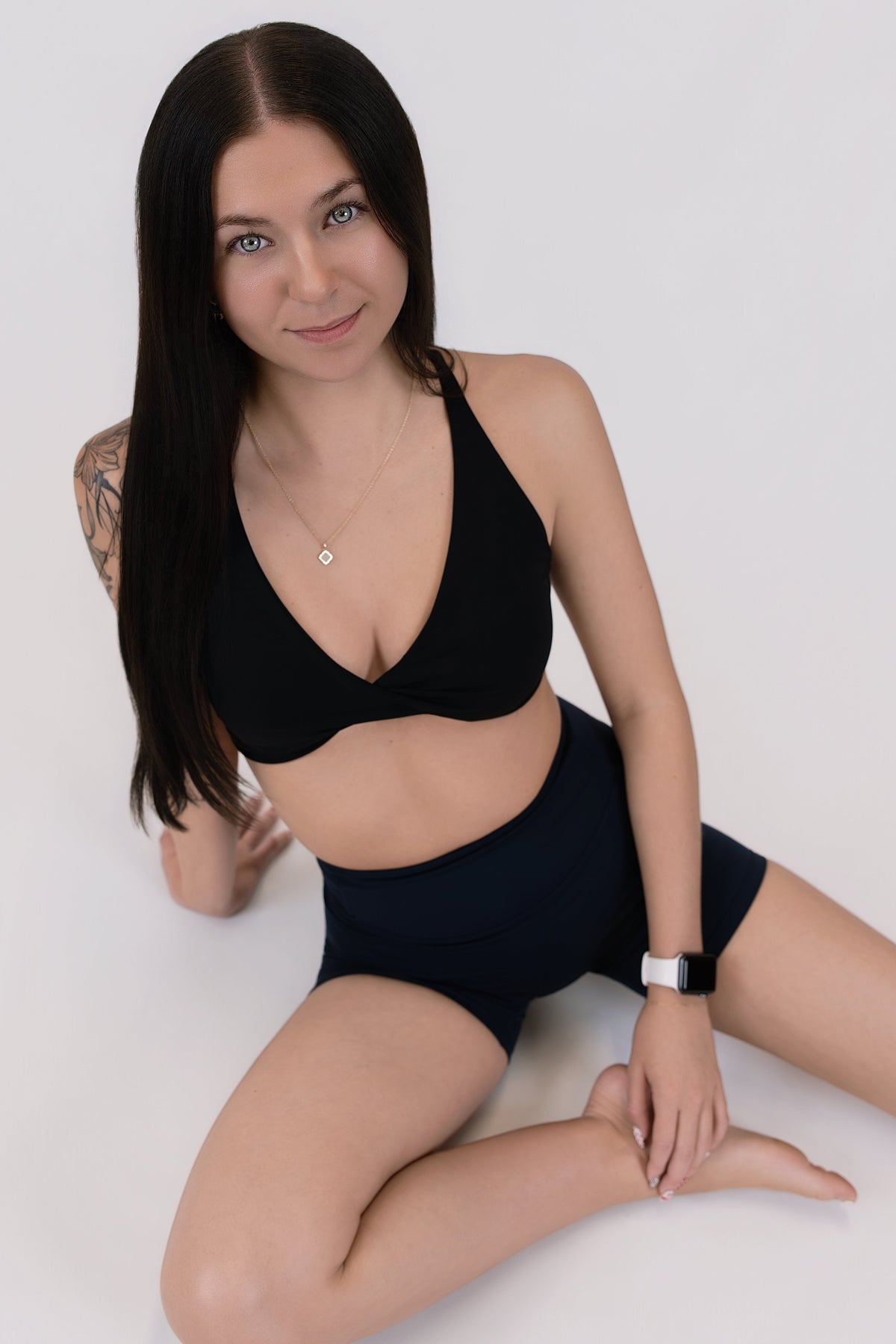 Twisted Cross-Back Bra
