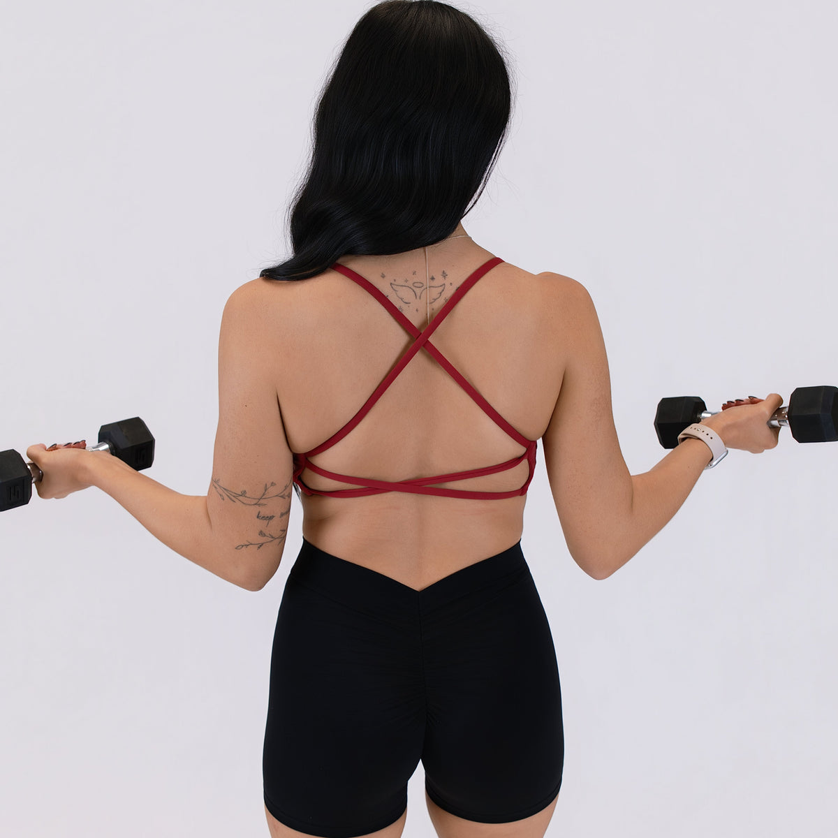 Twisted Cross-Back Bra