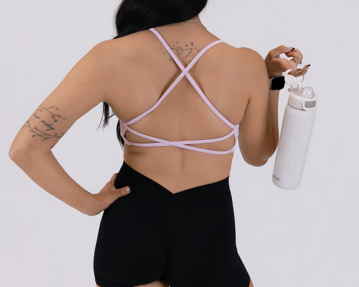 Twisted Cross-Back Bra